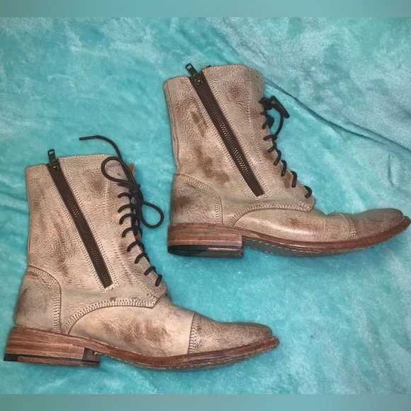 Bed Stü Tabor Distressed Combat Boots - Picture 8 of 12